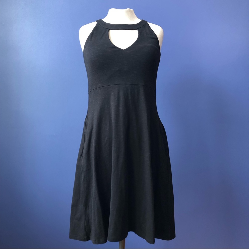 Toad&Co Organic Cotton Black Aline Jersey Dress